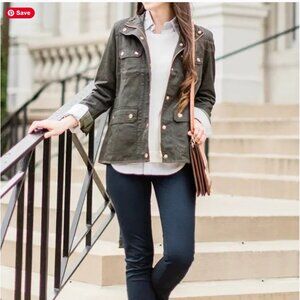 *NWT* J.Crew Olive Green Utility Jacket